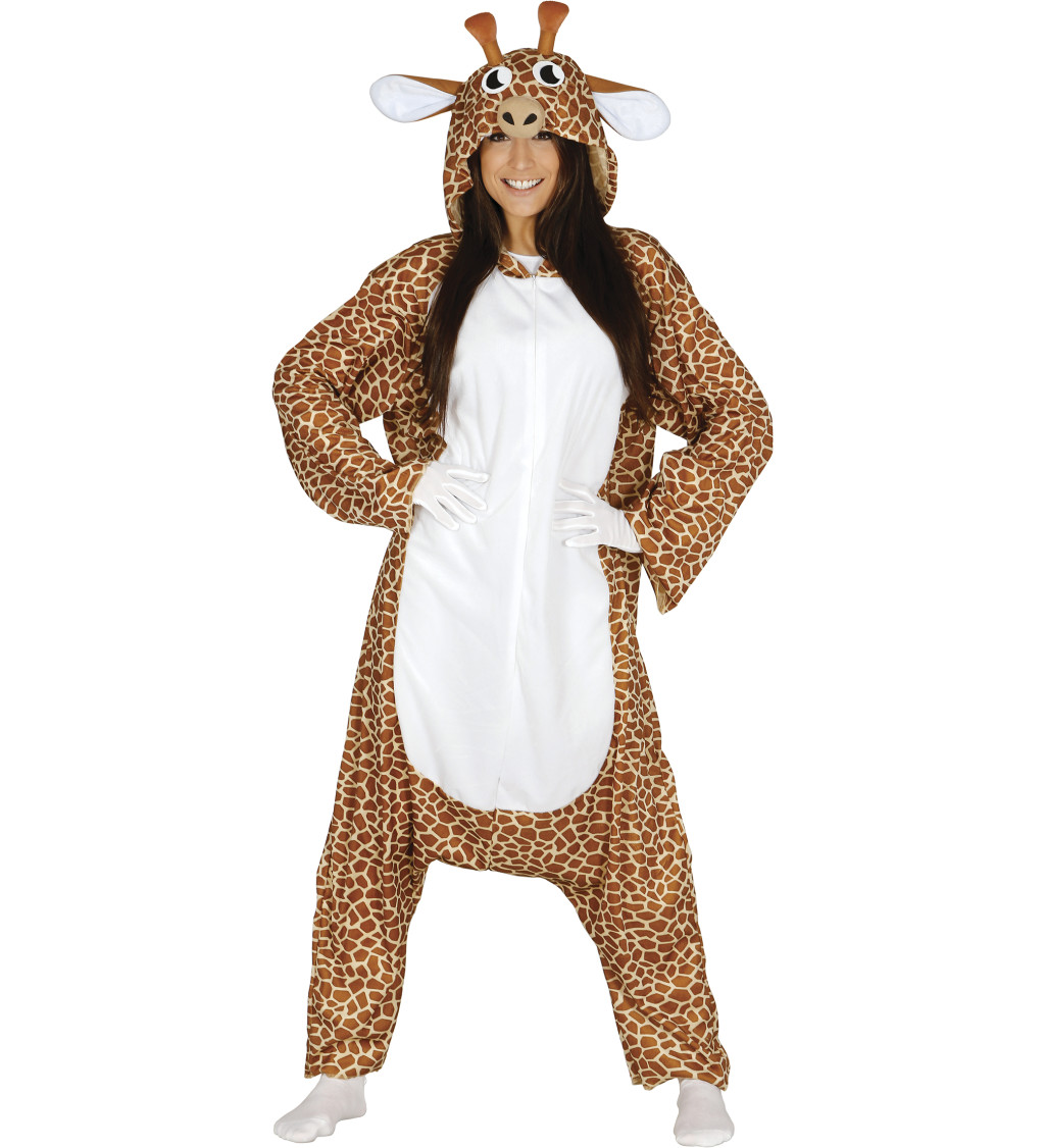 Dámský overal Žirafa s kapucí