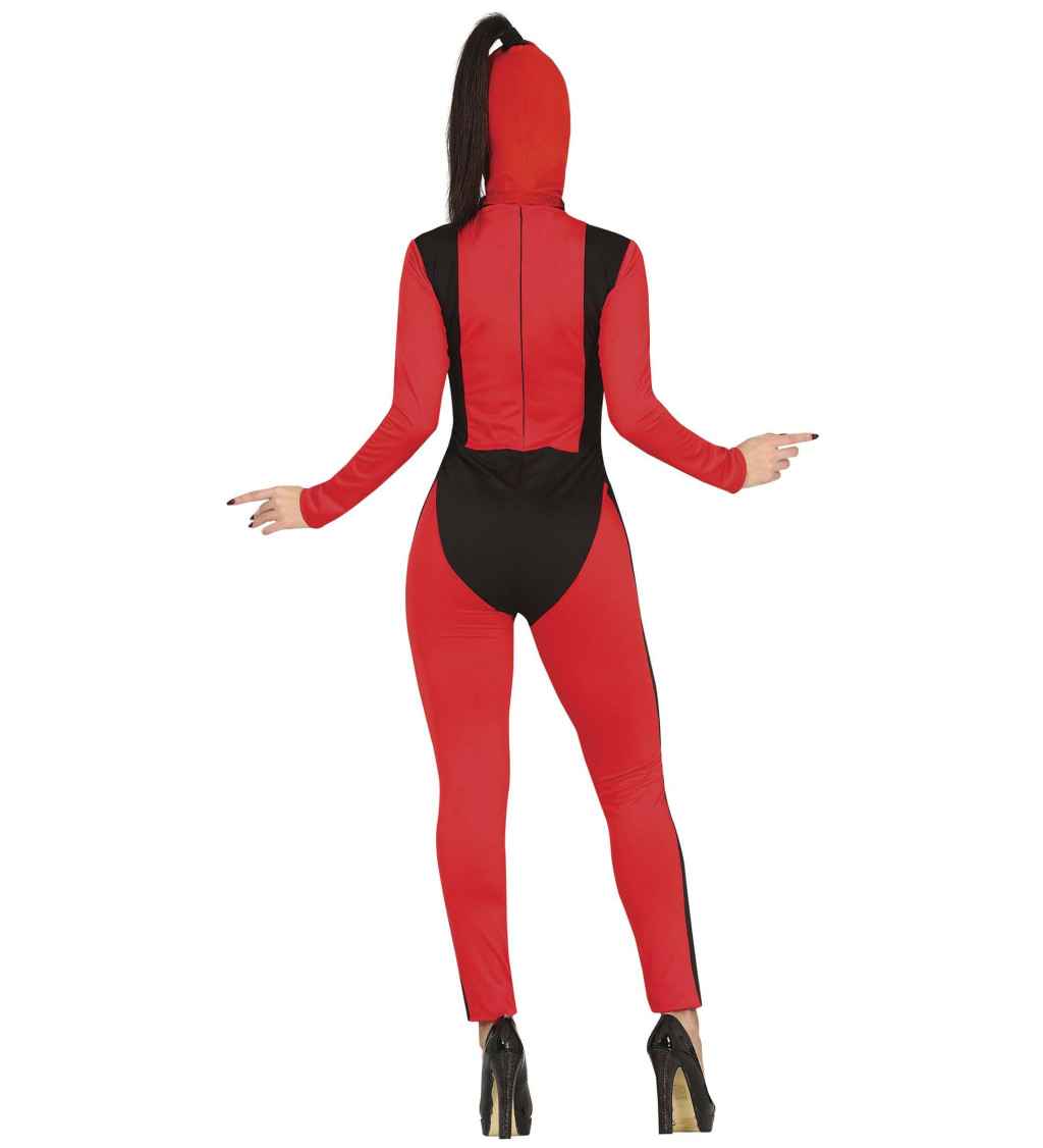 Dámský kostým Antihrdinka: Originální overal s kapucí a páskem