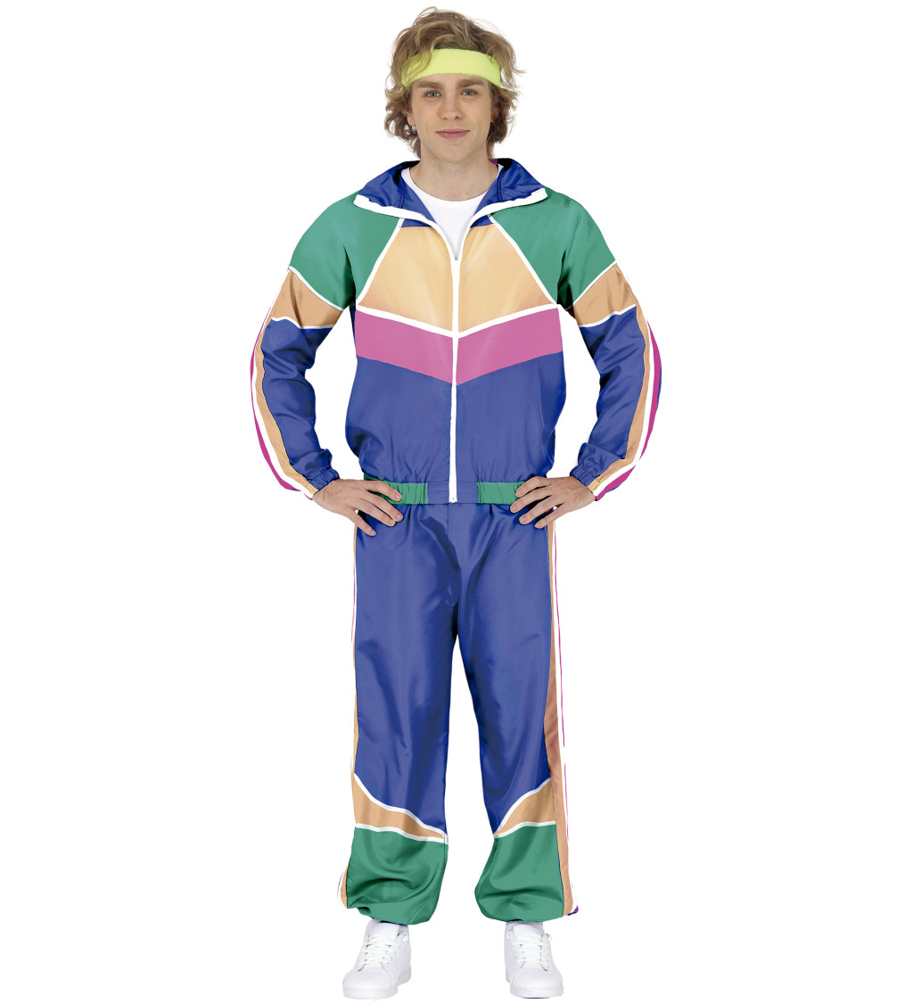 Sportovní kostým v gymnastickém stylu pro muže