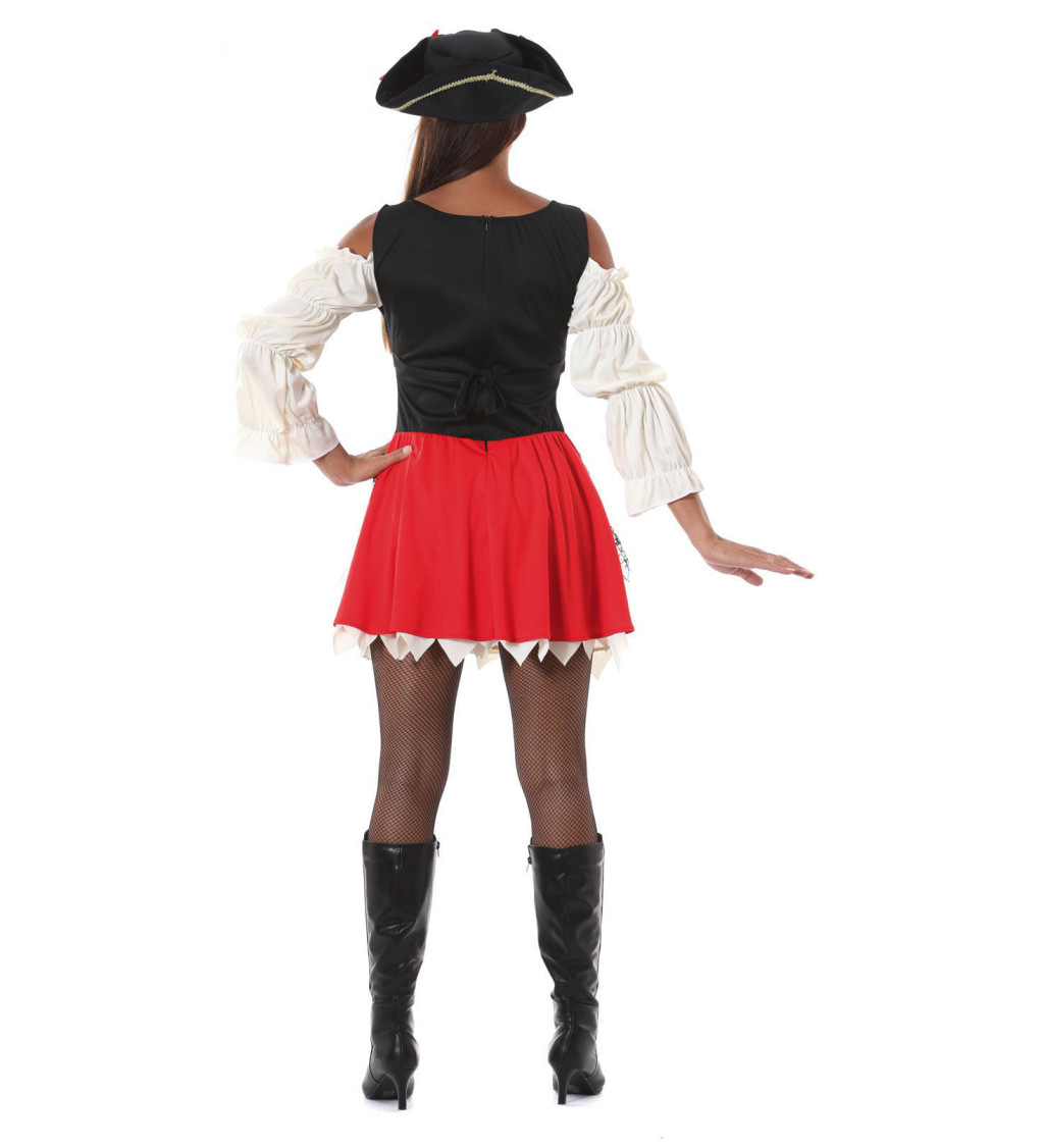 Dámský kostým dobrodružné pirátky