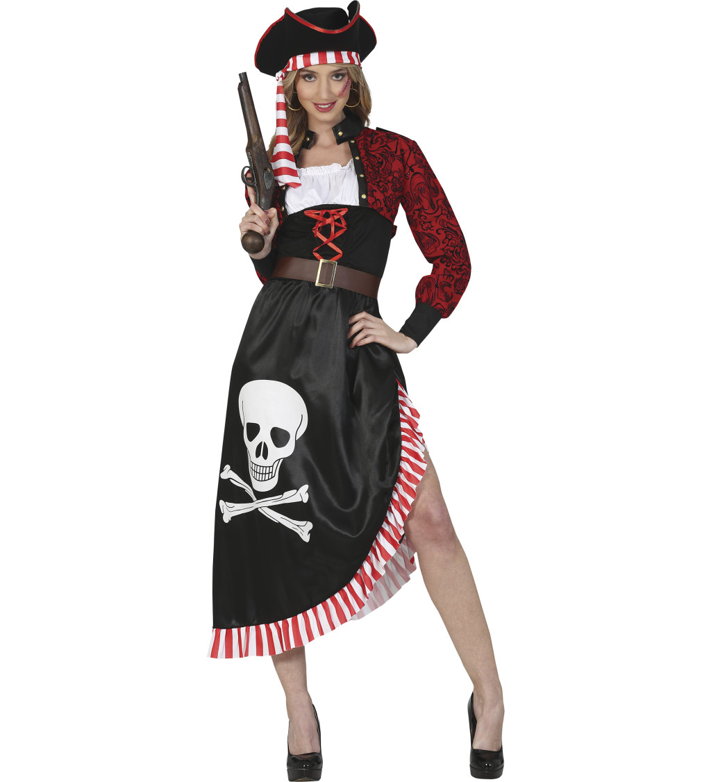 Dámský kostým odvážné pirátky