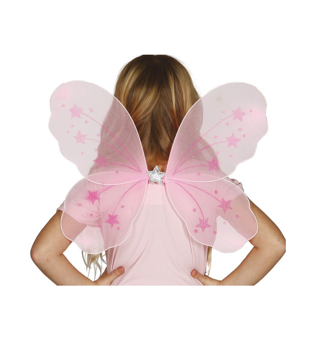 Dětská růžová křídla