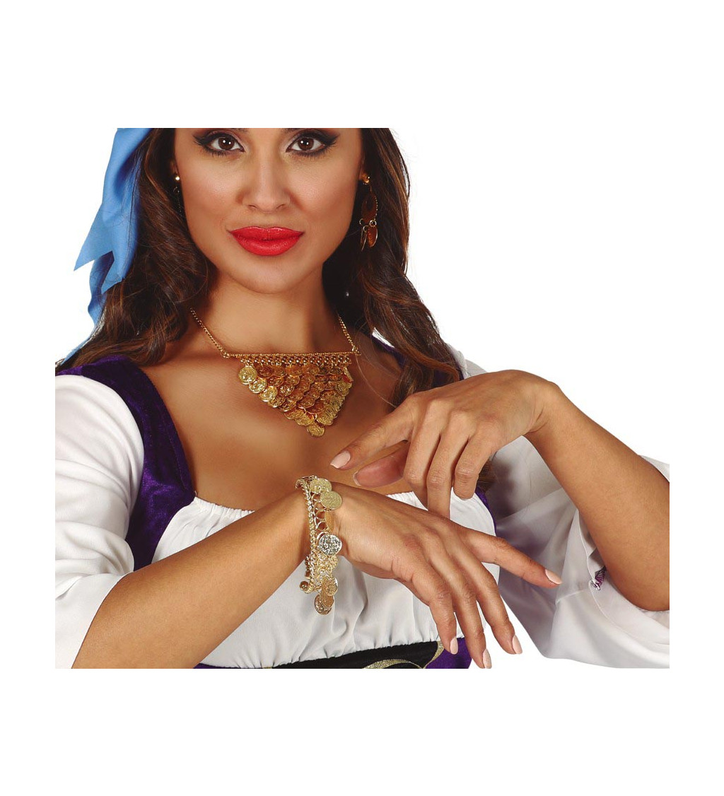 Náramek – zlaté mince