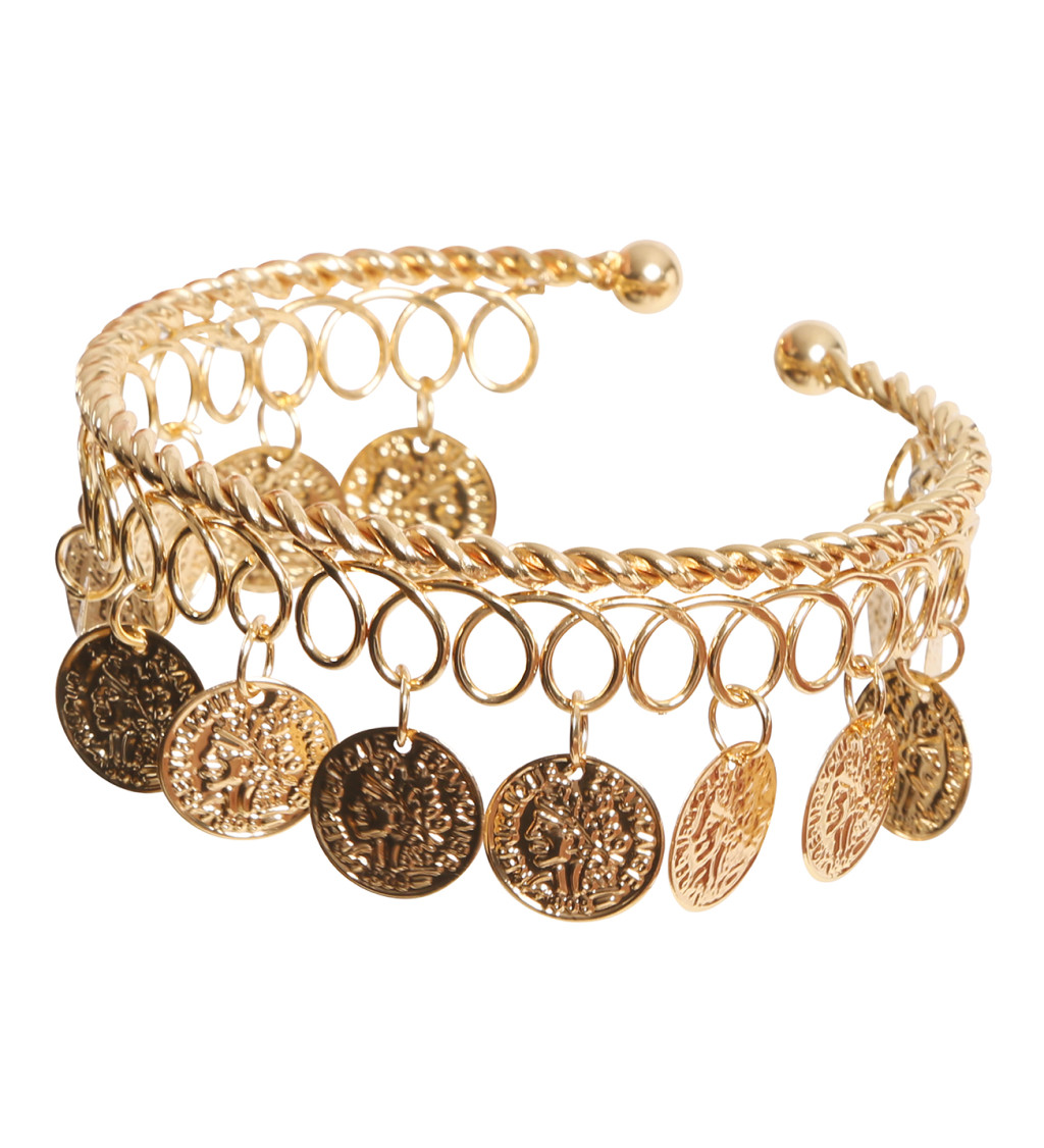 Náramek – zlaté mince