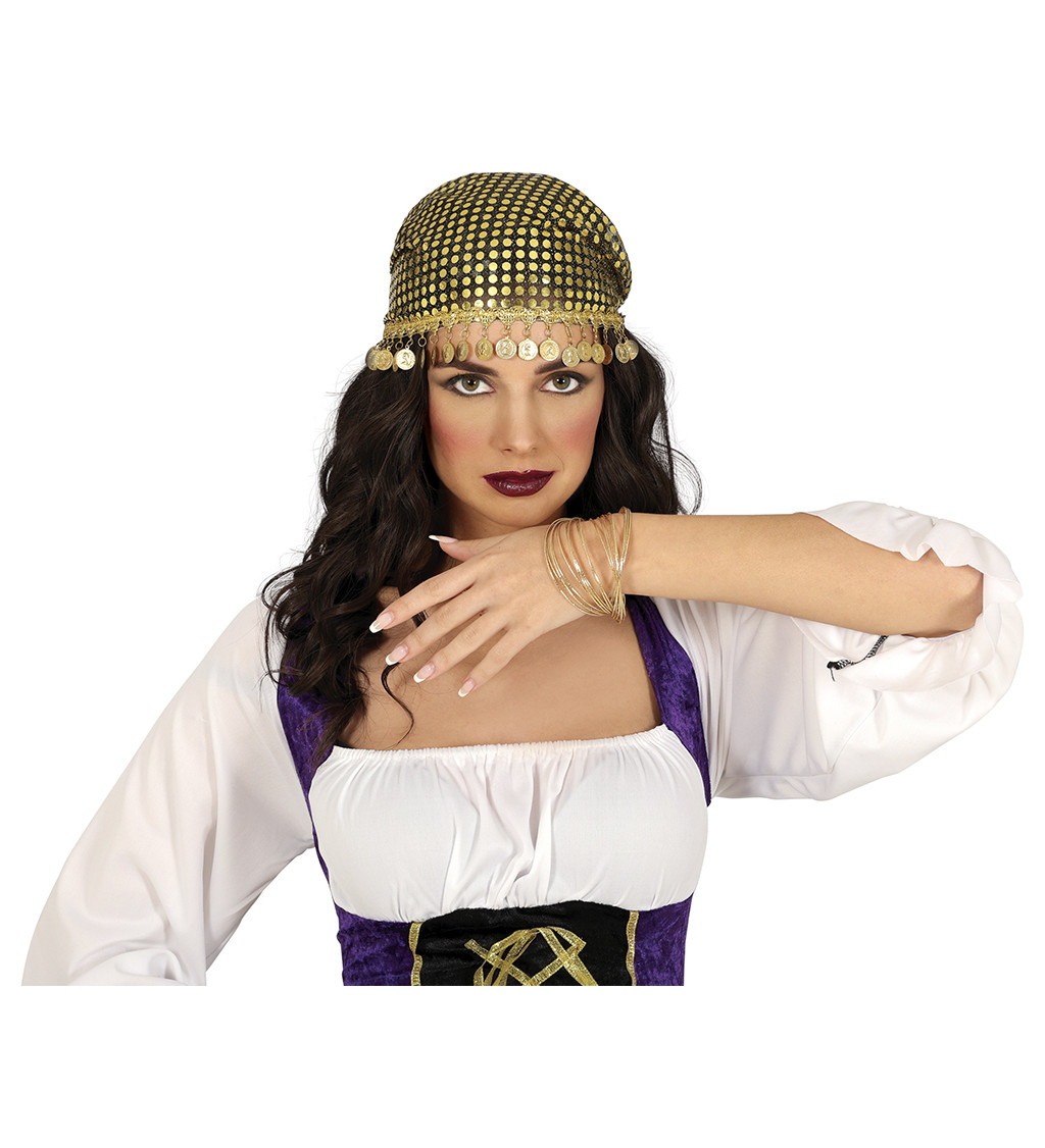 Zlatý náramek – kovový