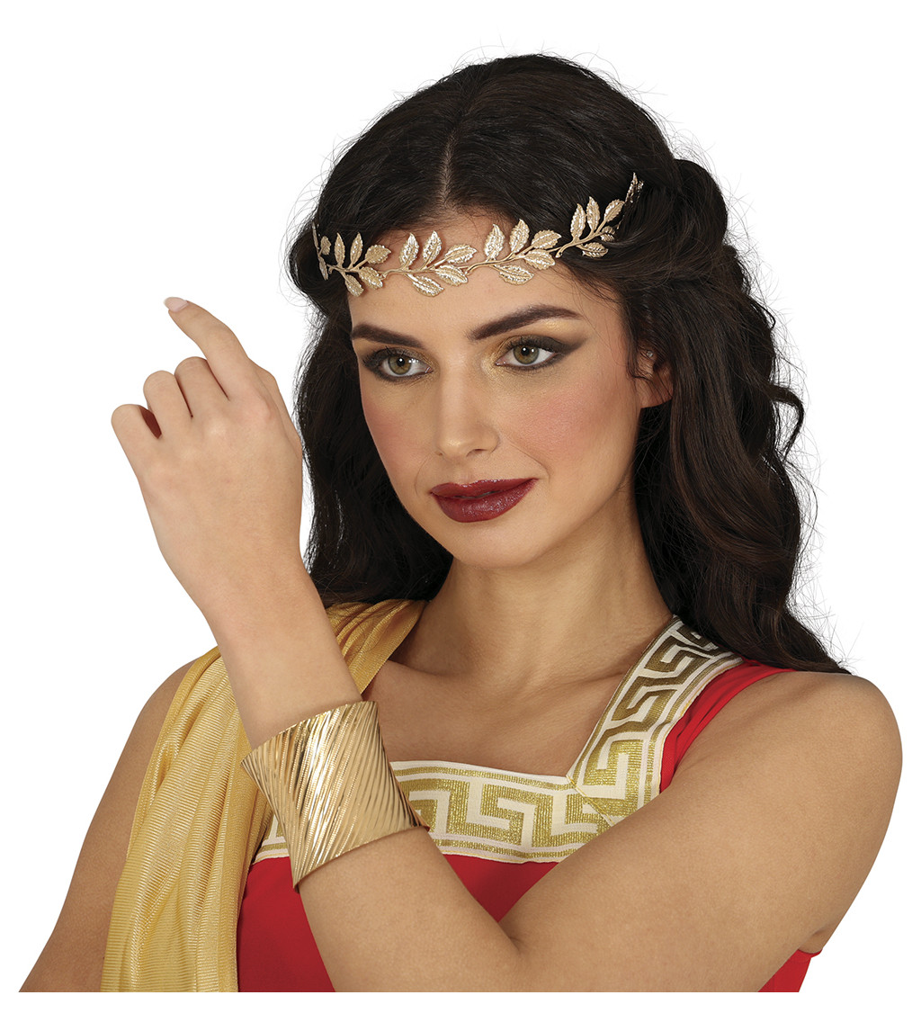 Kovový zlatý náramek