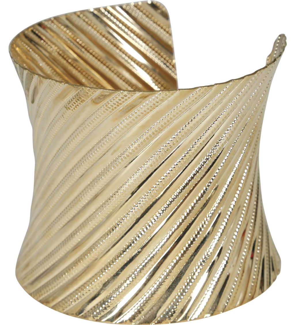 Kovový zlatý náramek