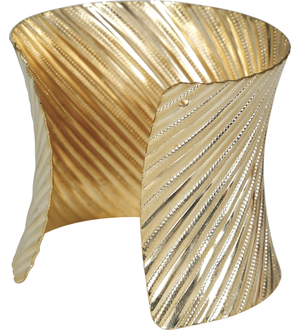 Kovový zlatý náramek