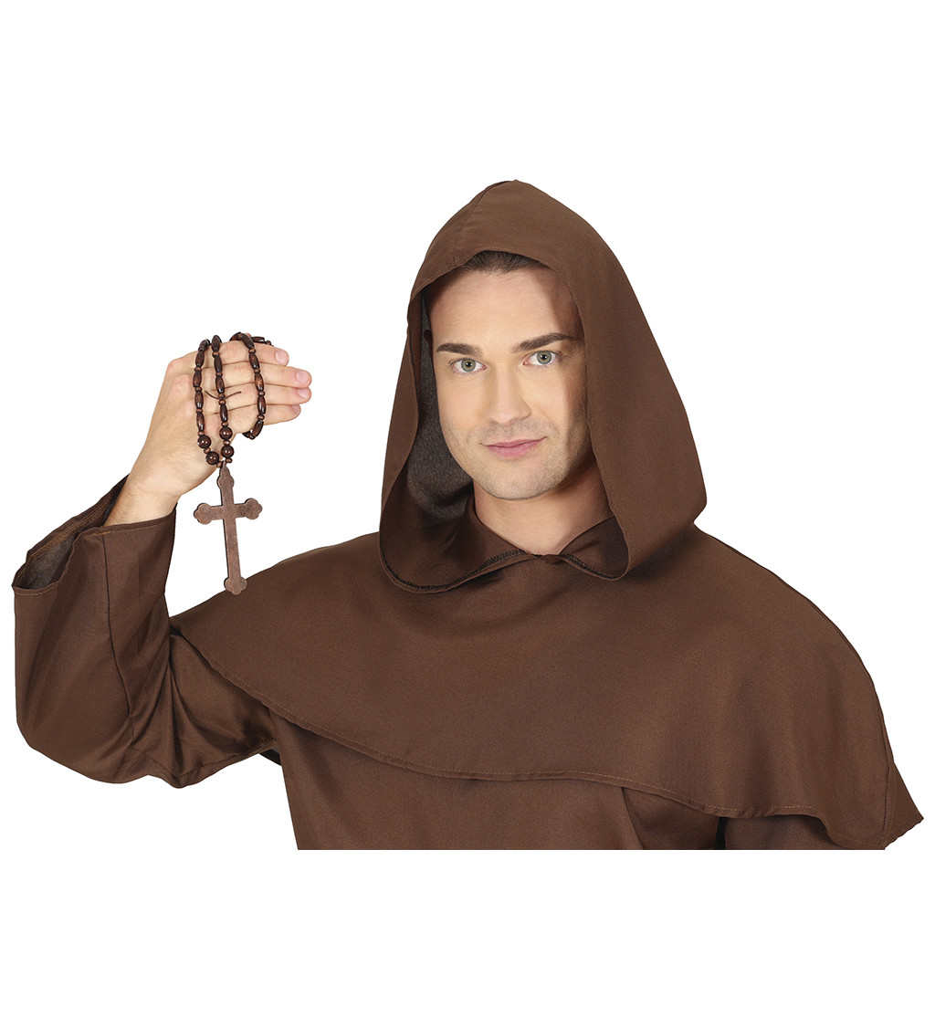 Dřevěný růženec 48 cm