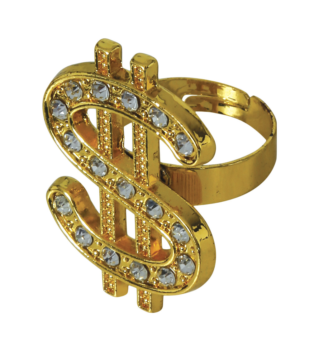 Kovový prsten – „dolar“