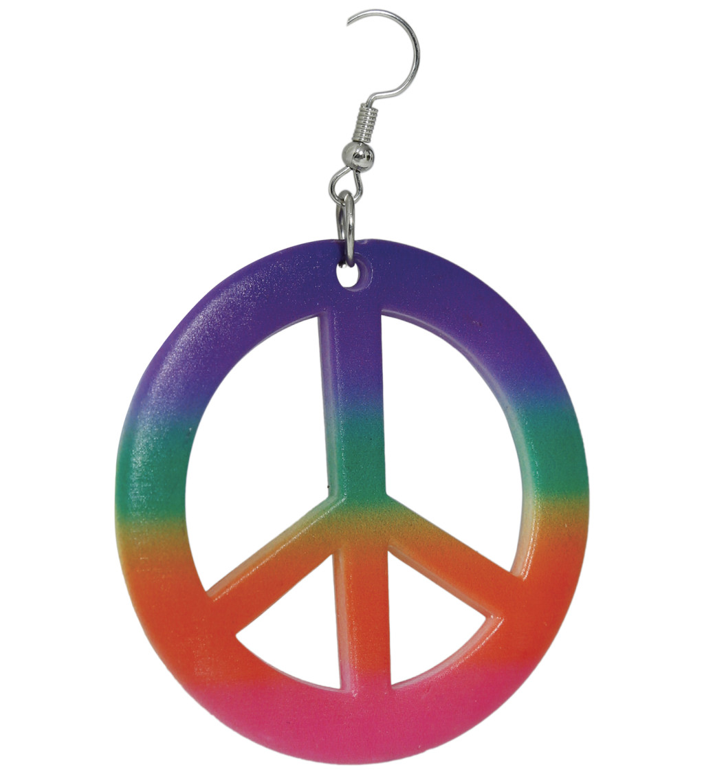 Barevné hippie náušnice