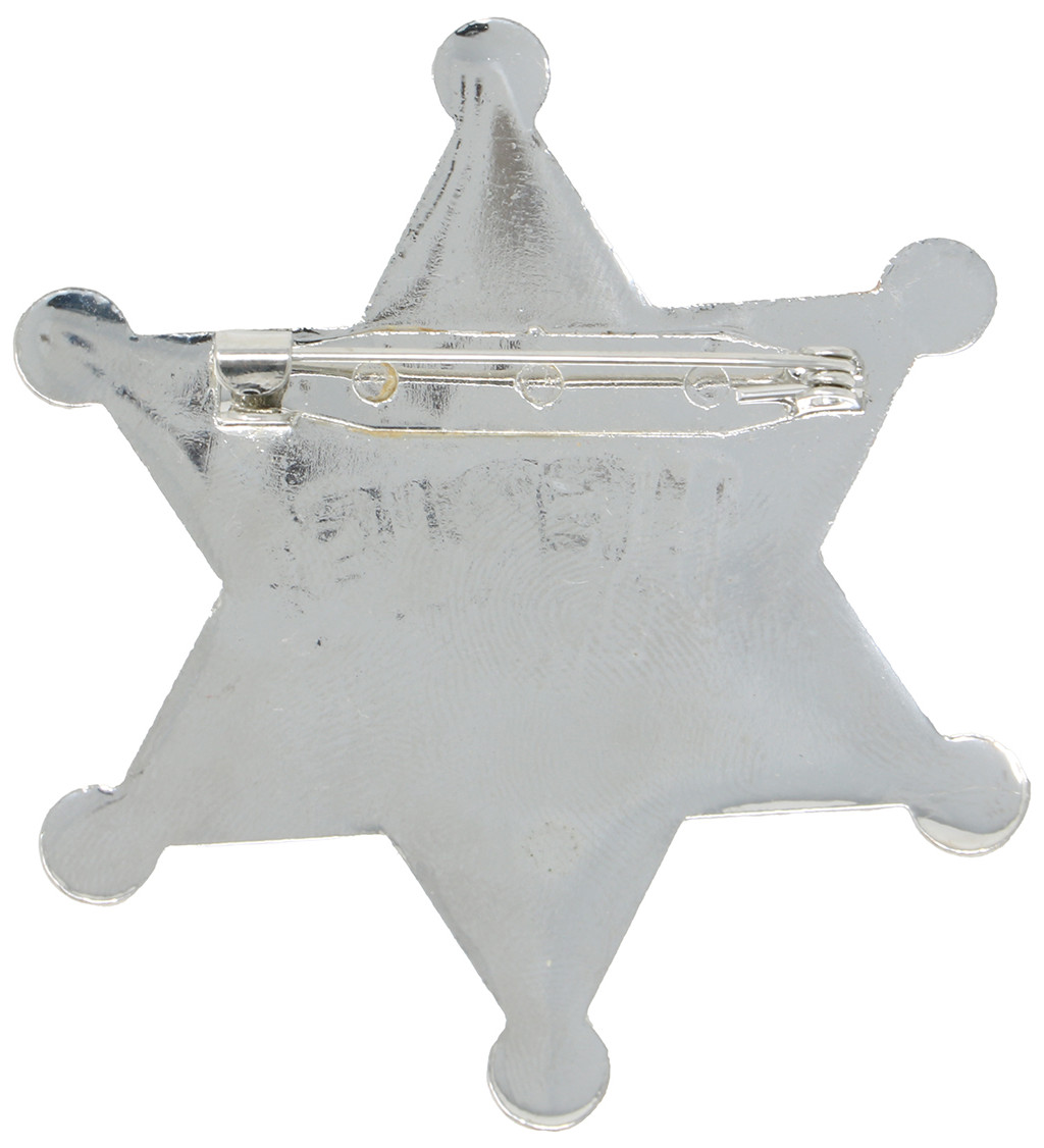 Hvězda šerifa – kovová 6 cm