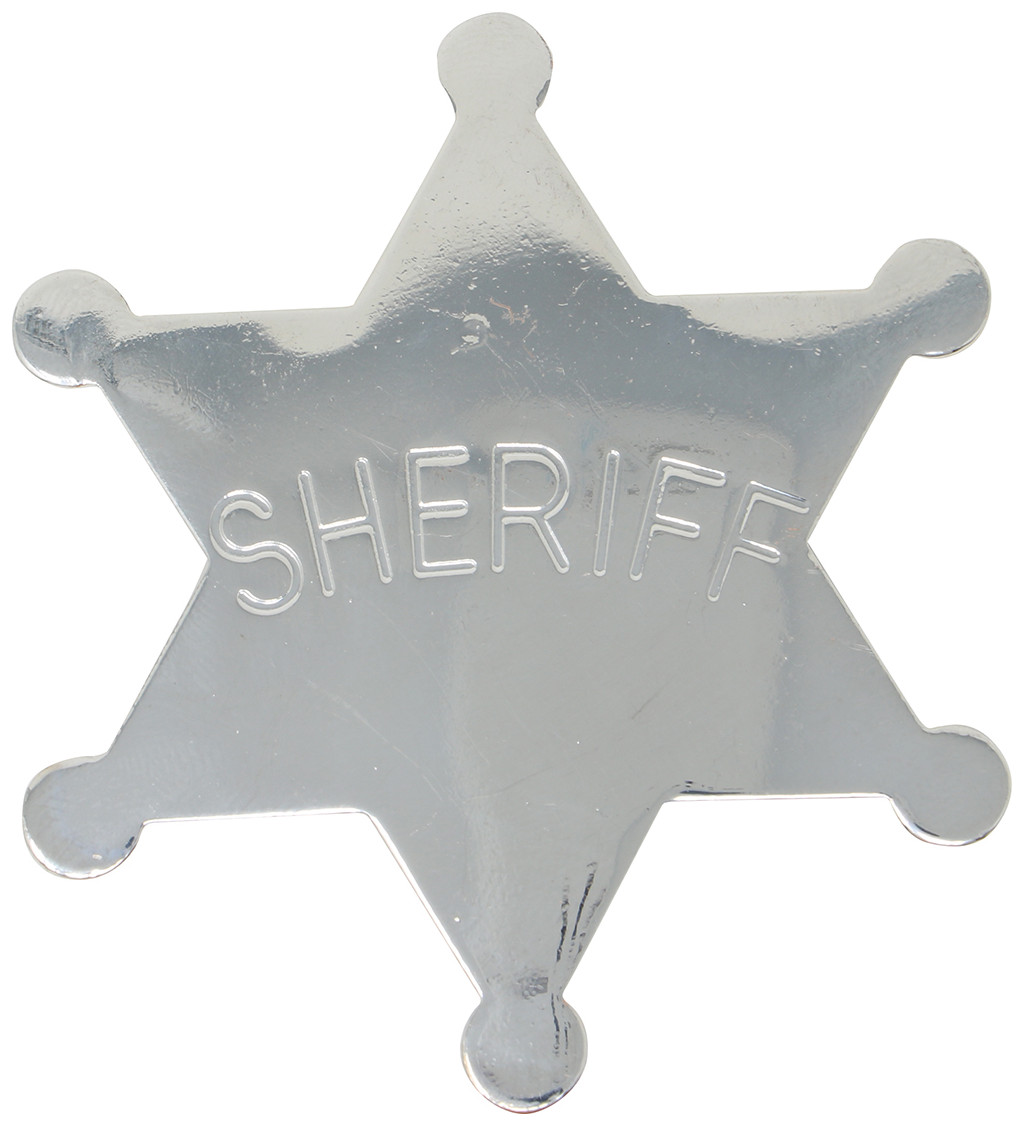 Hvězda šerifa – kovová 6 cm