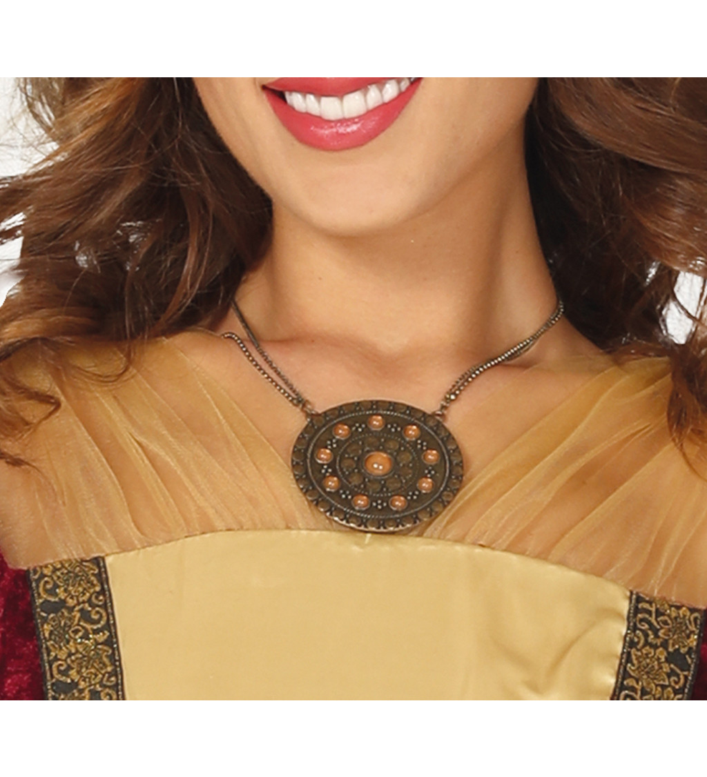 Dámský kostým elegantní středověké dámy