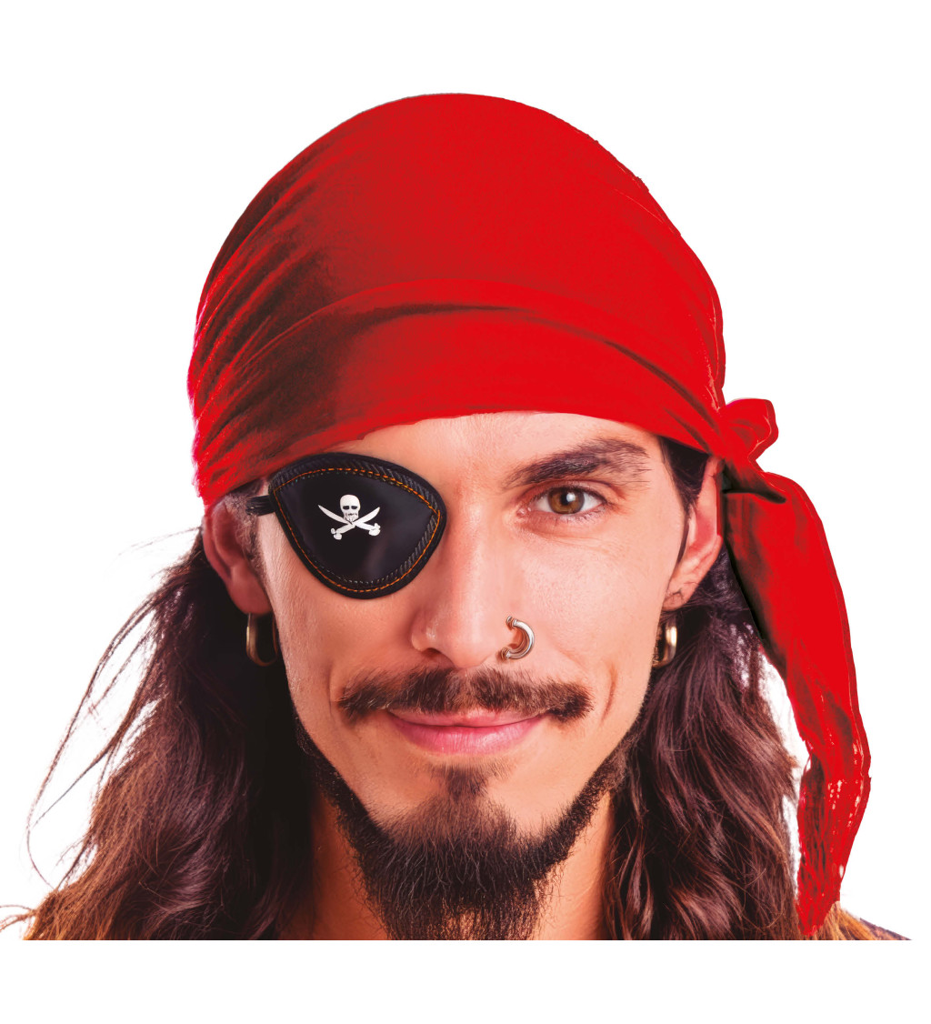 Pirátský šátek – červený