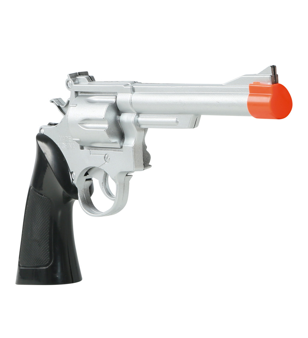 Westernová pistole – stříbrná