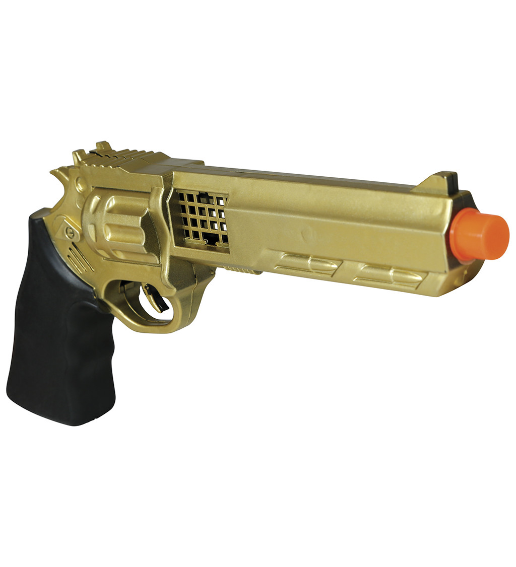 Gangsterská pistole – zlatá