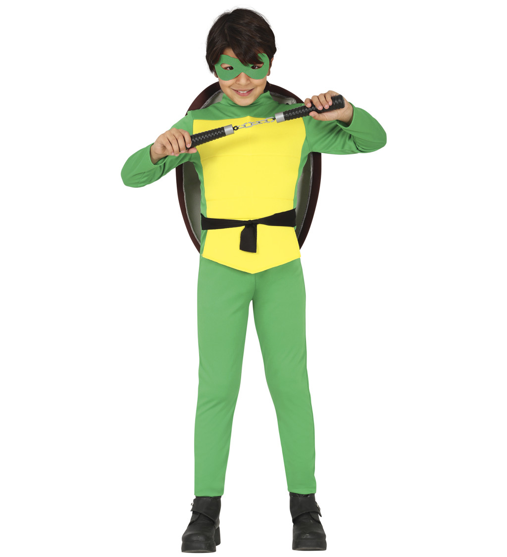 Dětský kostým Želví bojovník s krunýřem a maskou