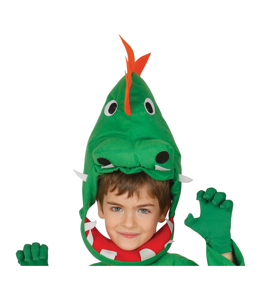 Dětský kostým Dinosaurus: Overal s kapucí