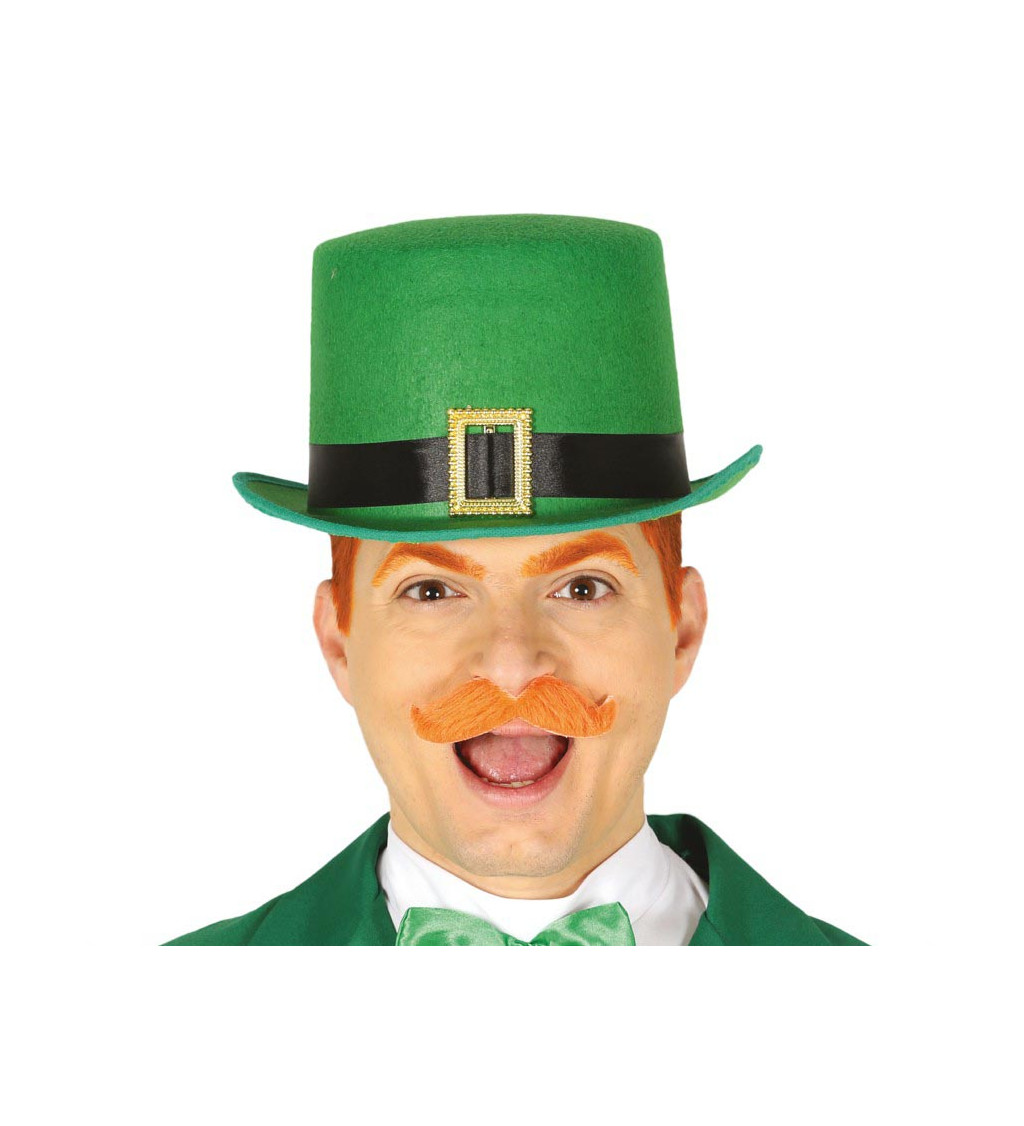 Zelený karnevalový cylindr