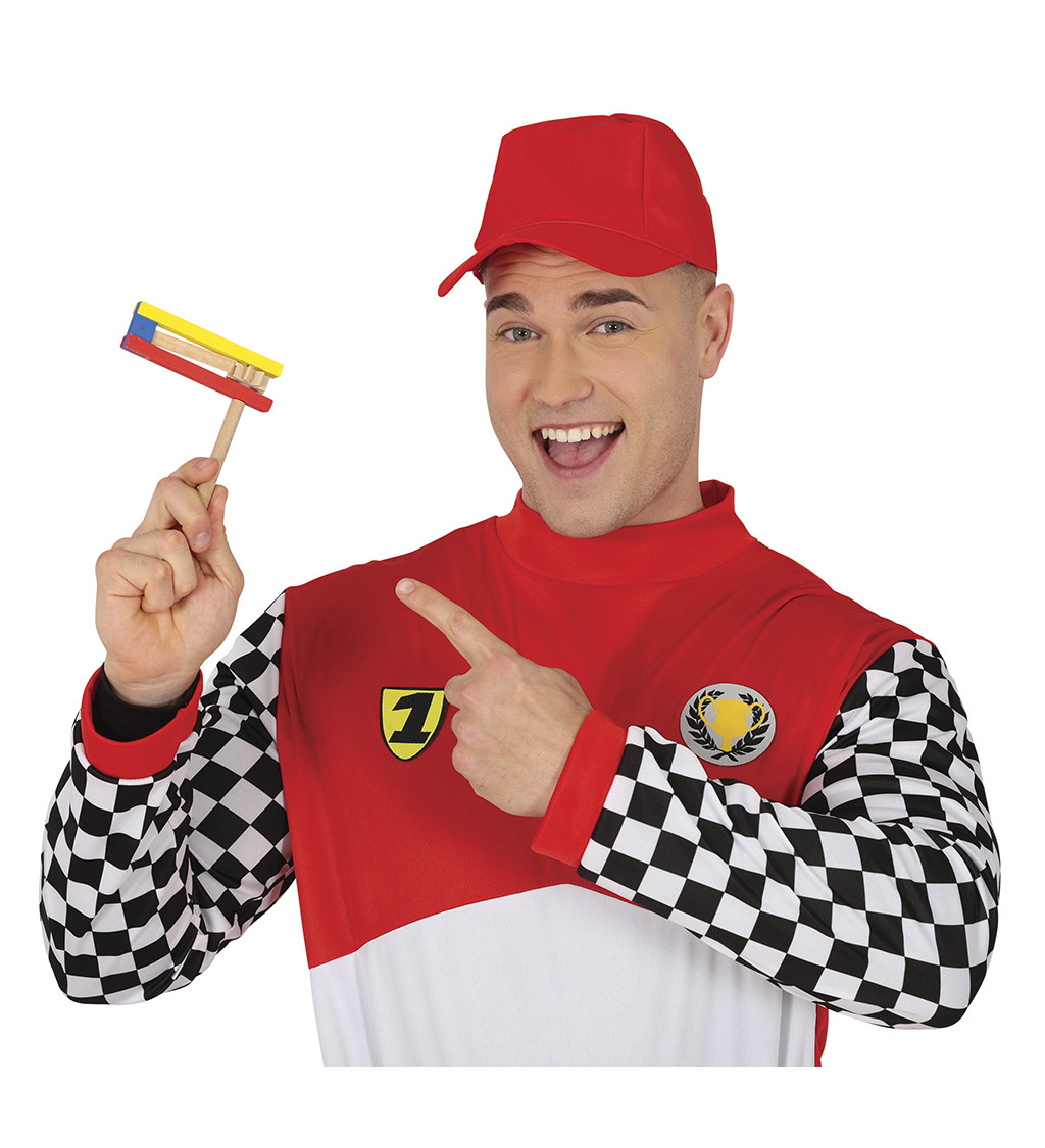 Barevná dřevěná řehtačka