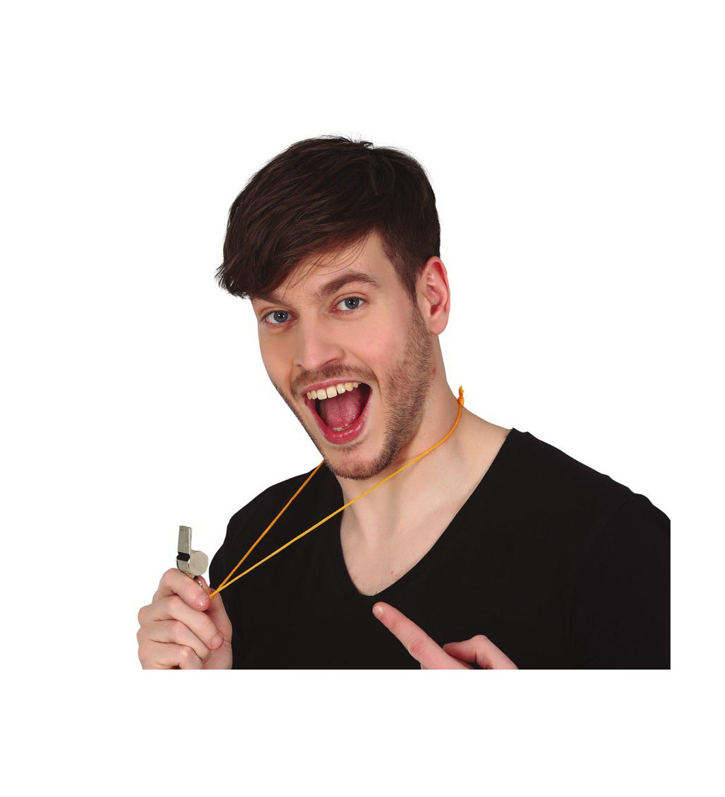 Karnevalové kovové píšťalky – sada 4 ks