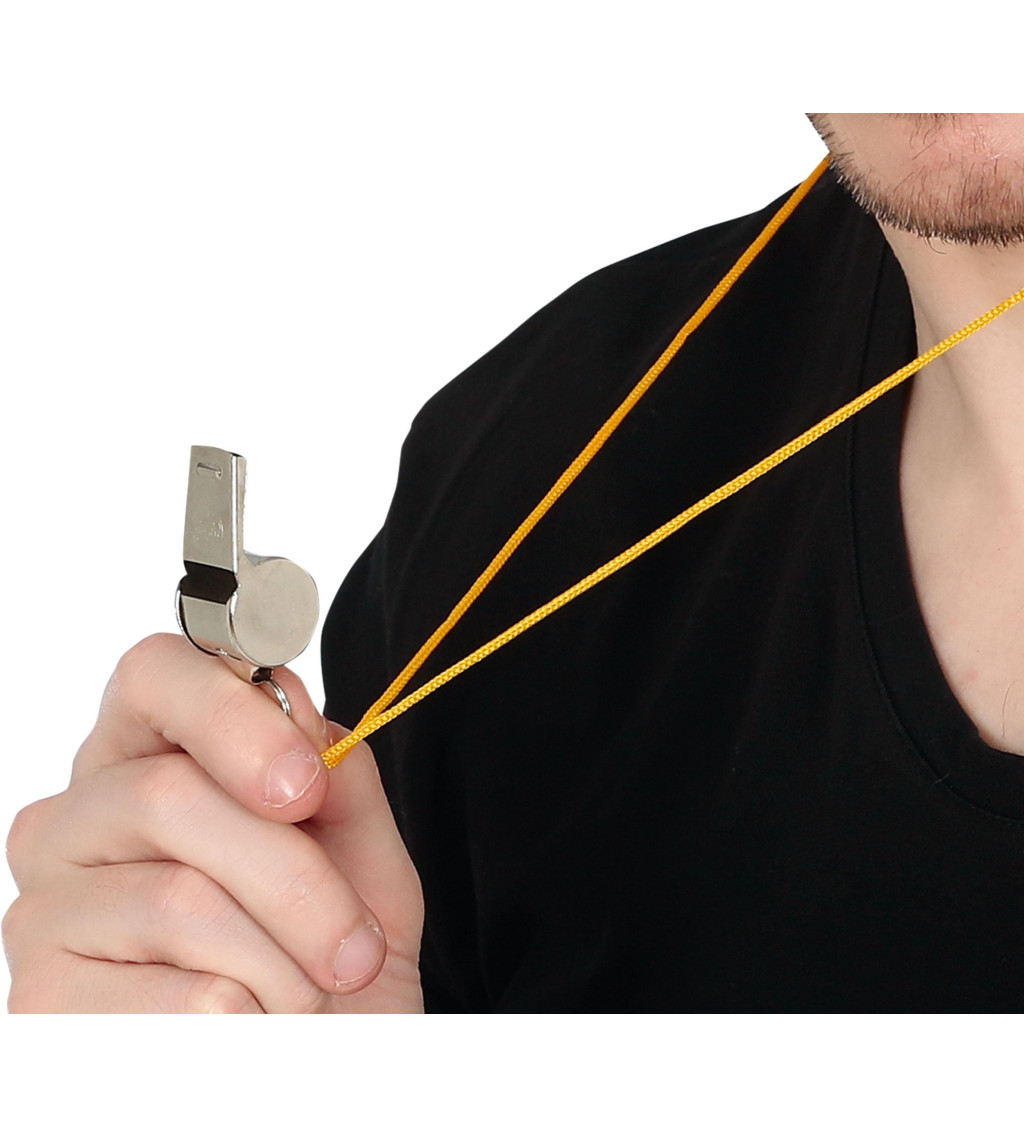 Karnevalové kovové píšťalky – sada 4 ks