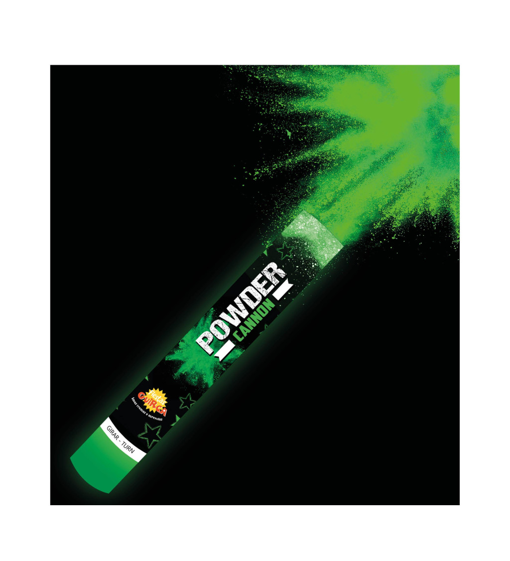 Vystřelovací kanón s práškem – zelená