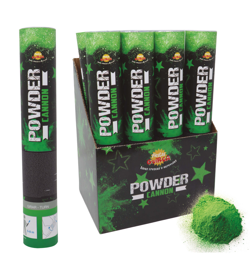 Vystřelovací kanón s práškem – zelená