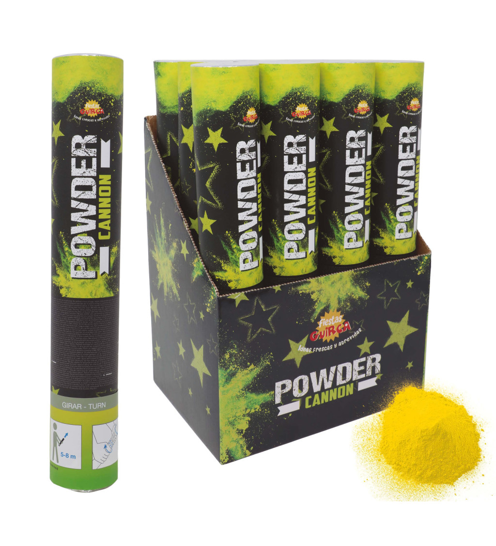 Vystřelovací kanón s práškem – žlutá