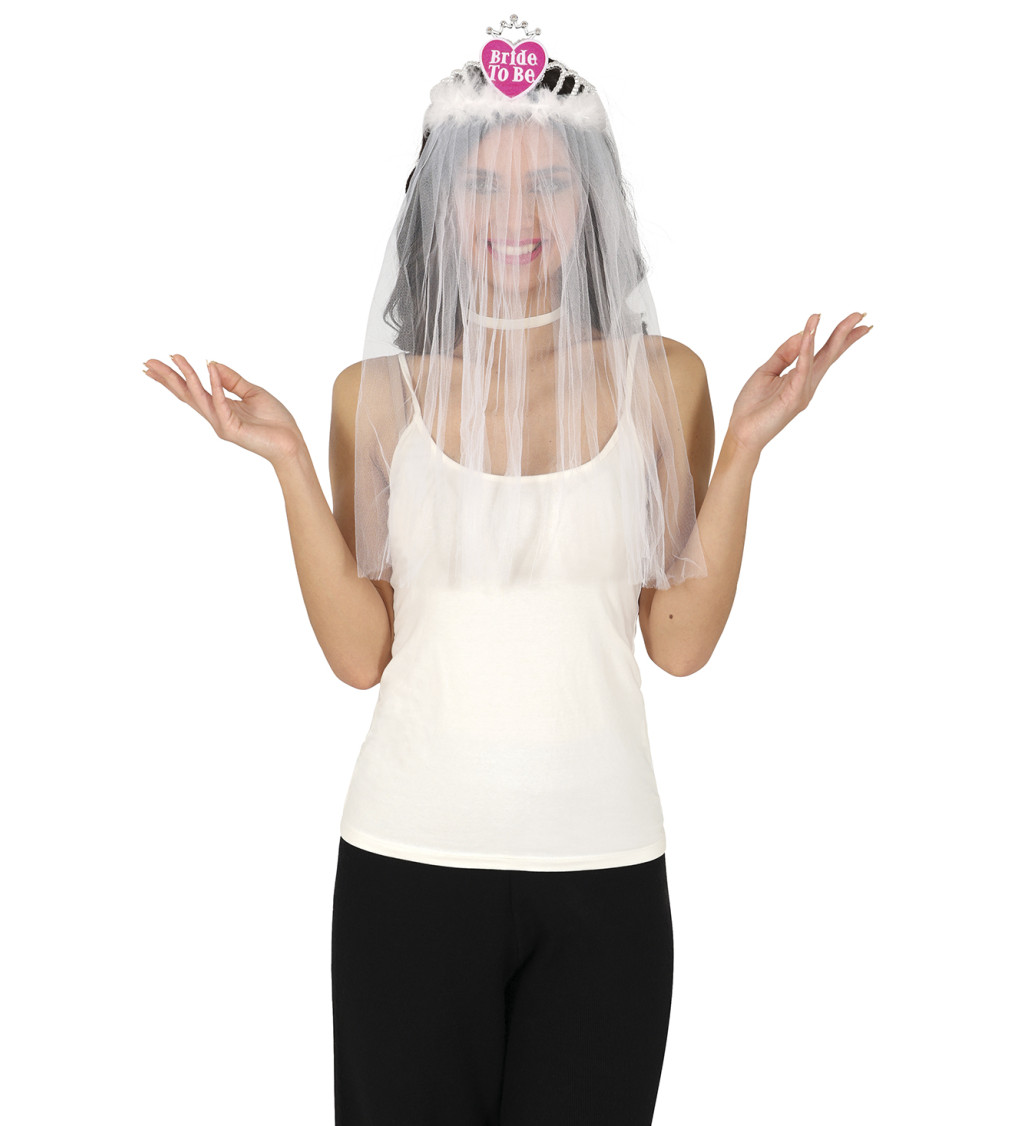 Bride to Be – čelenka se závojem