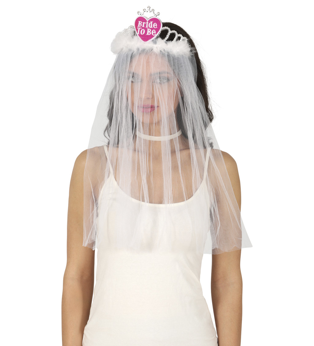 Bride to Be – čelenka se závojem