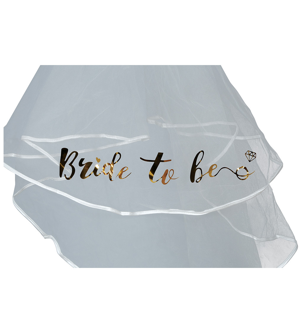 Bride to Be – závoj 70 cm