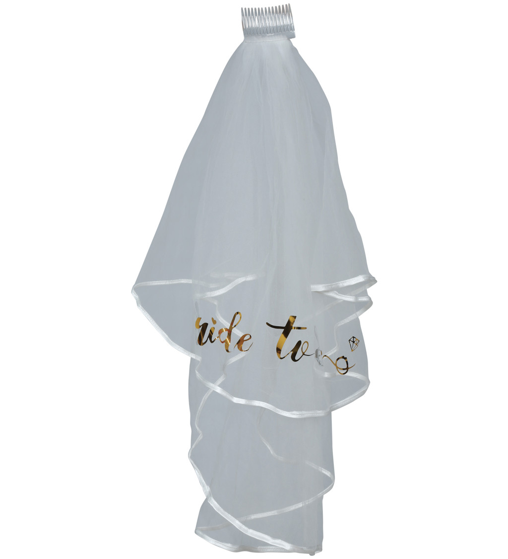 Bride to Be – závoj 70 cm