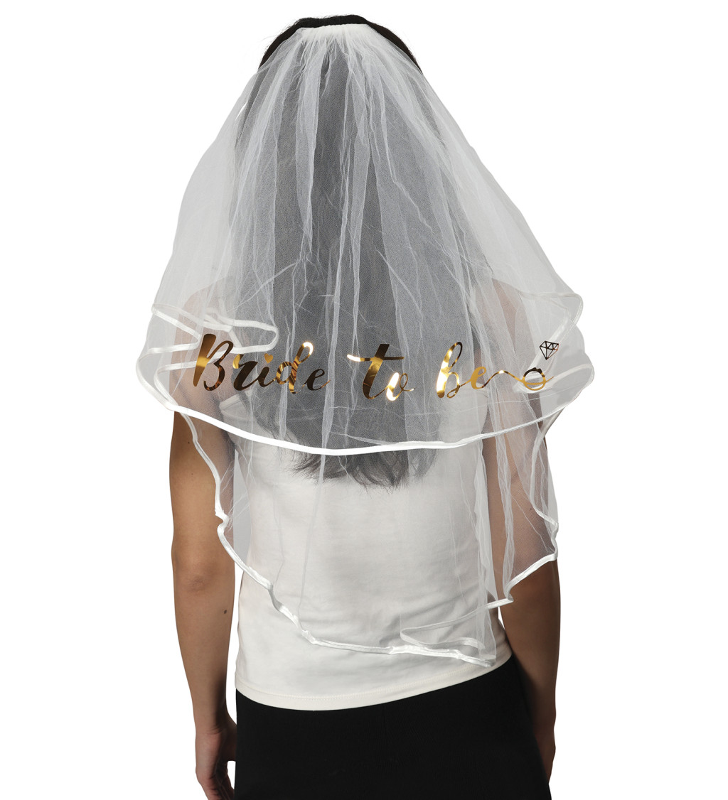 Bride to Be – závoj 70 cm