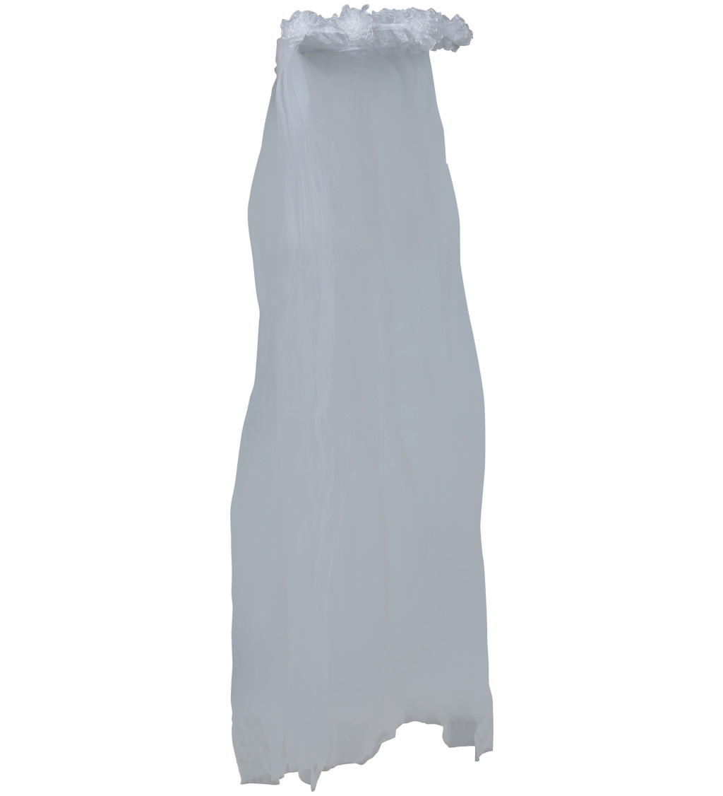 Závoj s květinovou korunkou