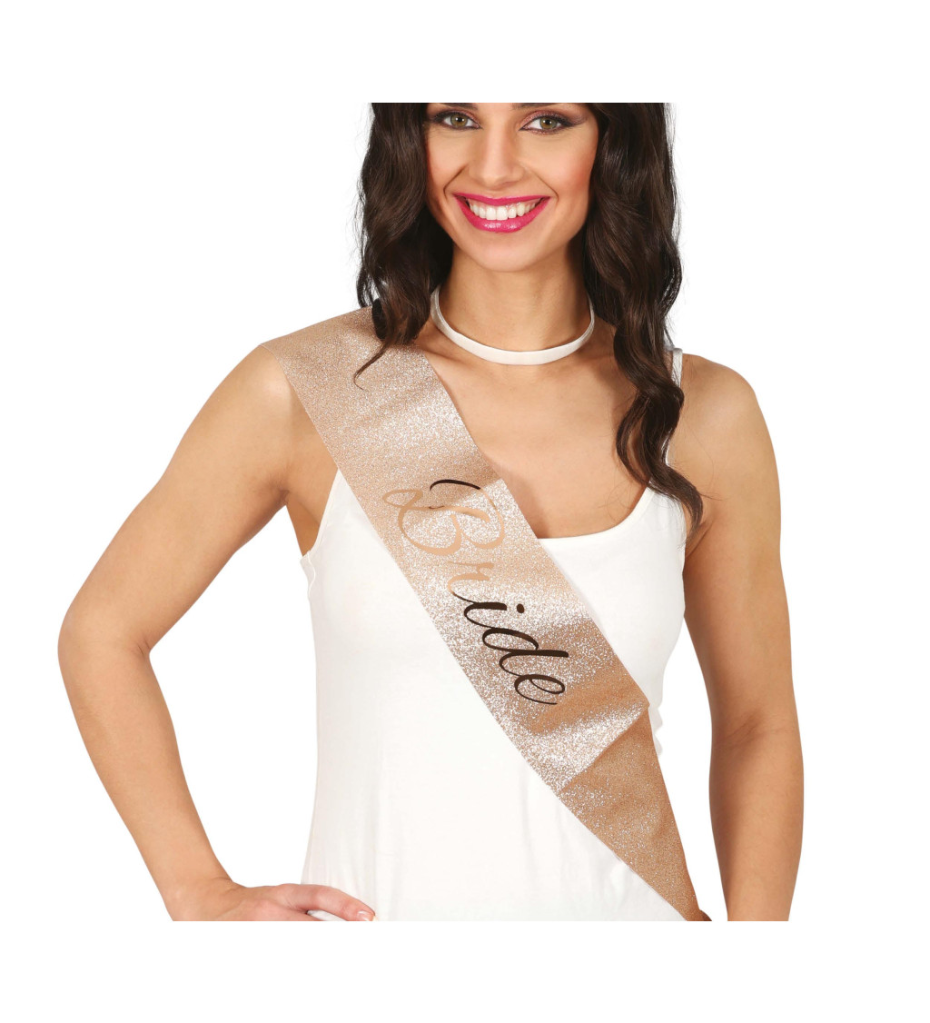 Zlatá šerpa „Bride“