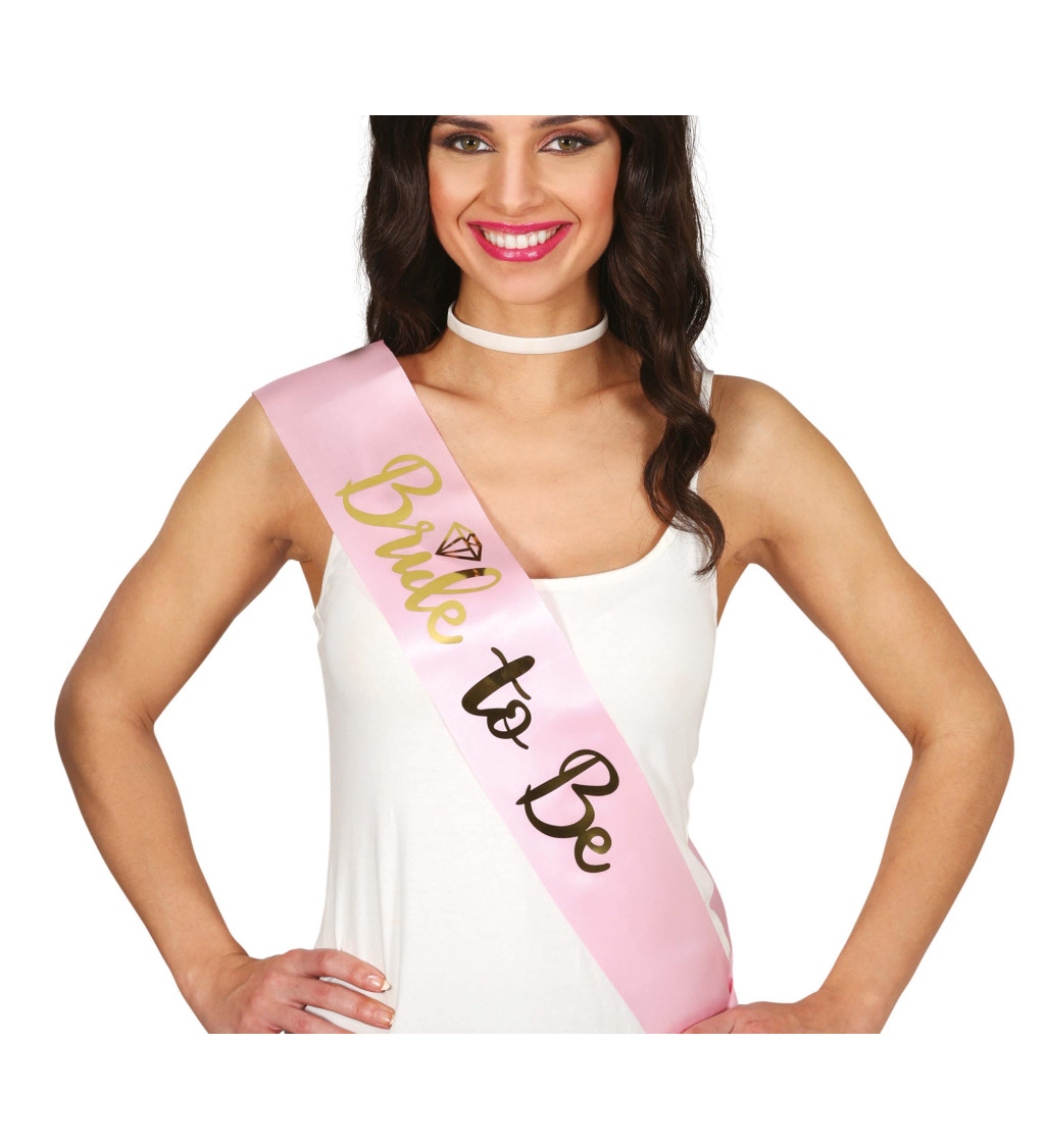 Bride to Be – růžová šerpa