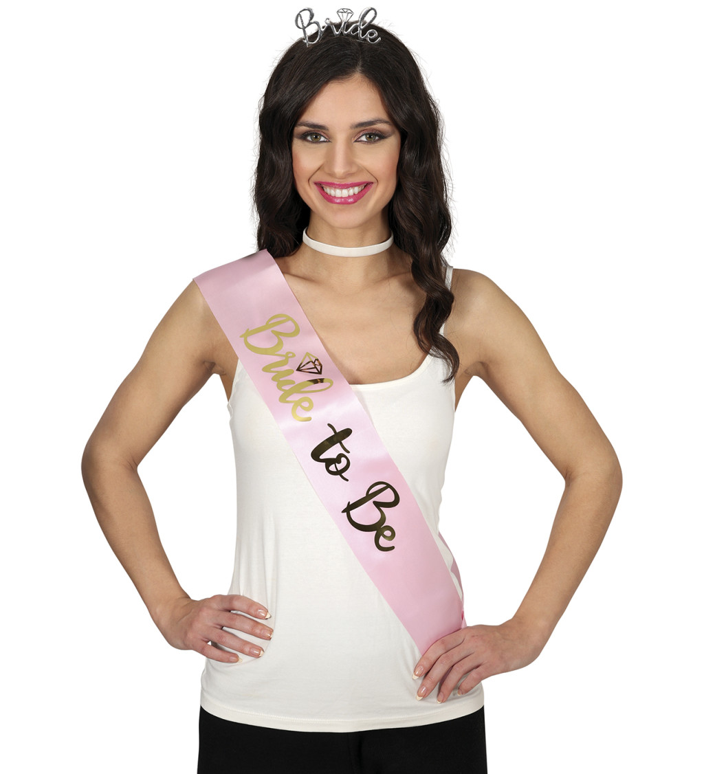 Bride to Be – růžová šerpa