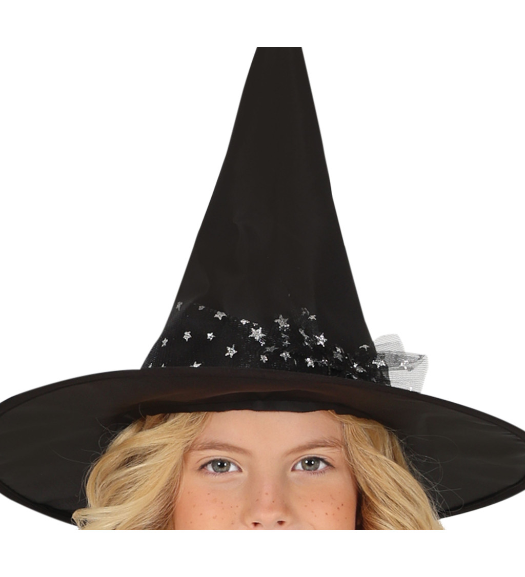 Kostým pro čarodějky – Dětský, se zlatými hvězdami