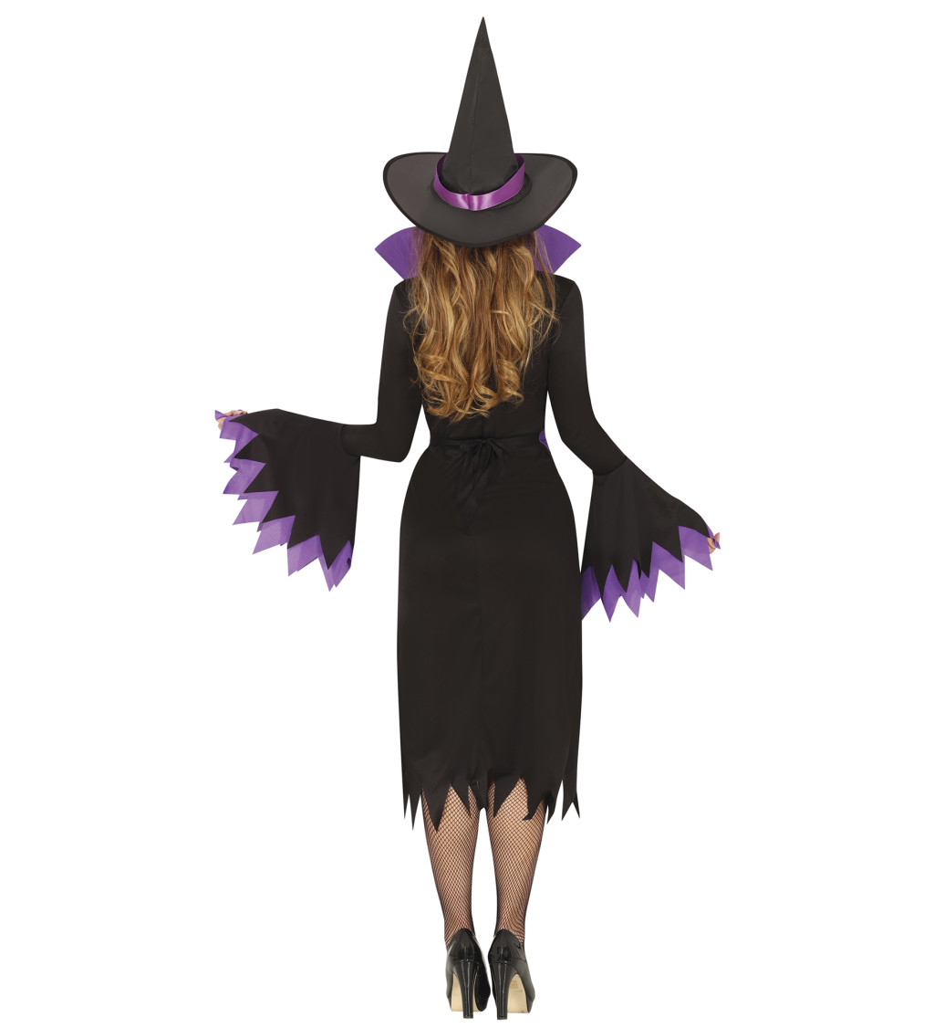 Kostým pro čarodějky – Elegantní s fialovou