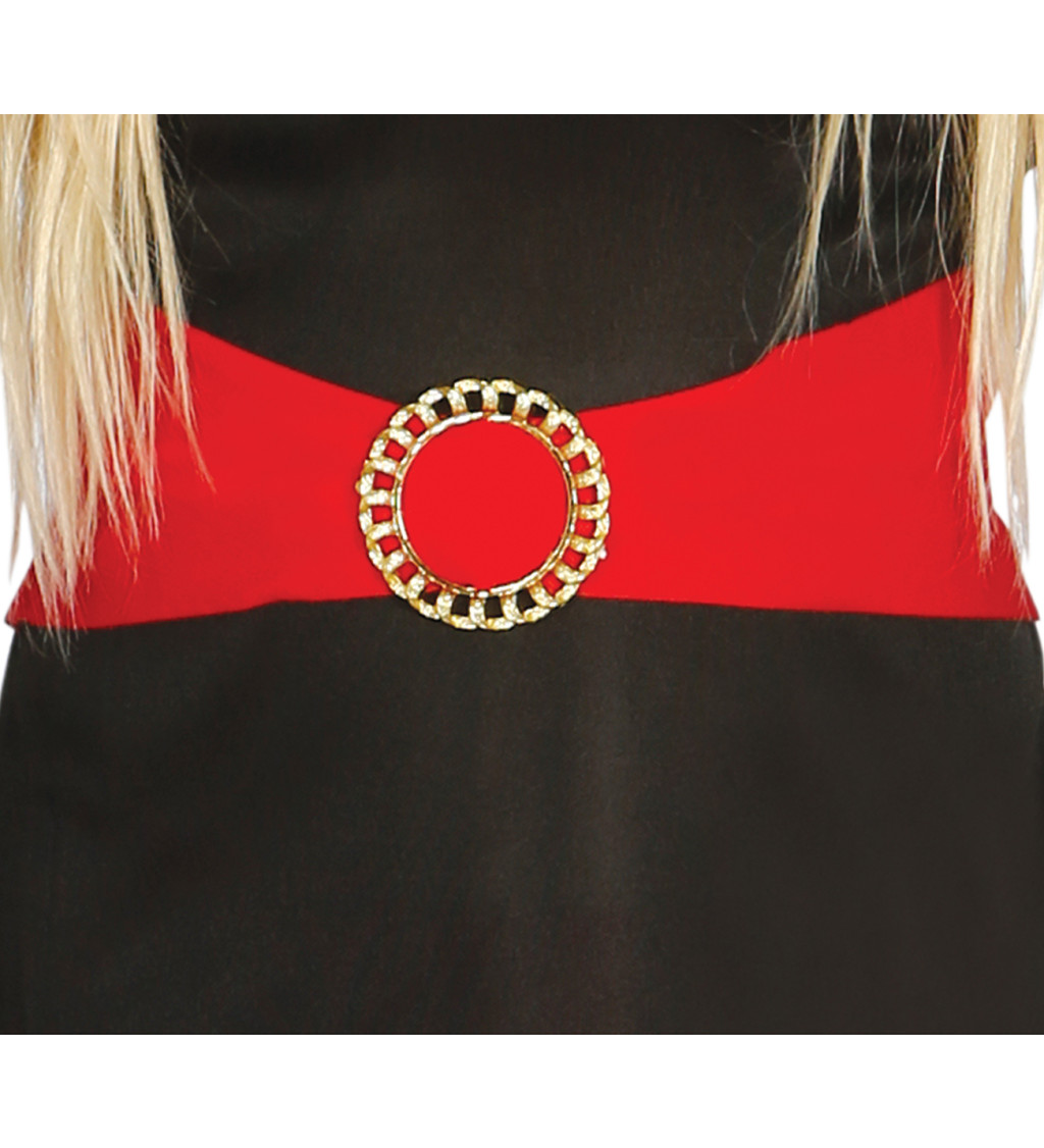 Kostým pro čarodějky – Dětský, s červenými detaily