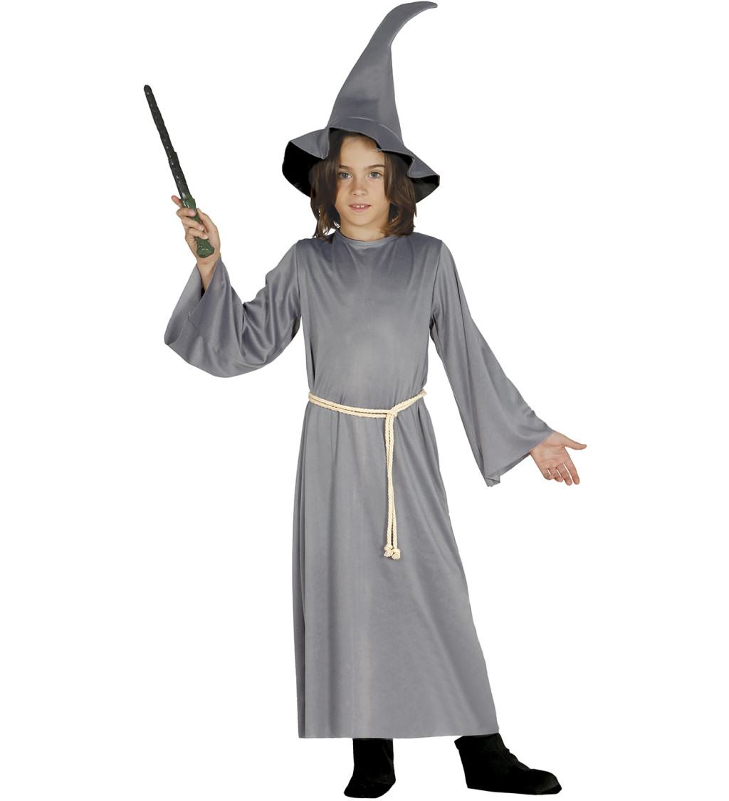 Kostým pro kouzelníky – Dětský, šedý