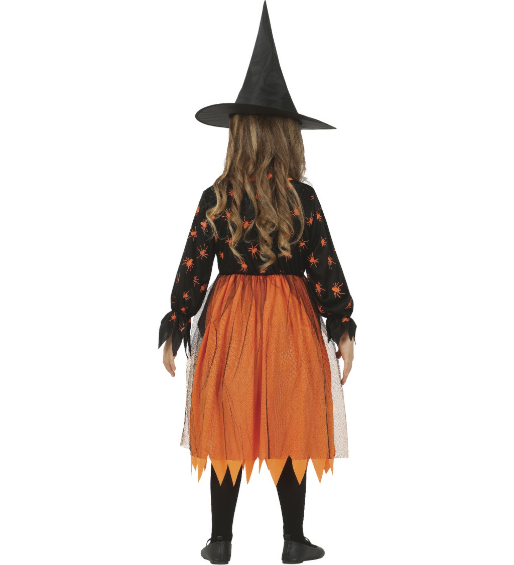 Kostým pro čarodějky – Dětský, pavoučí motiv