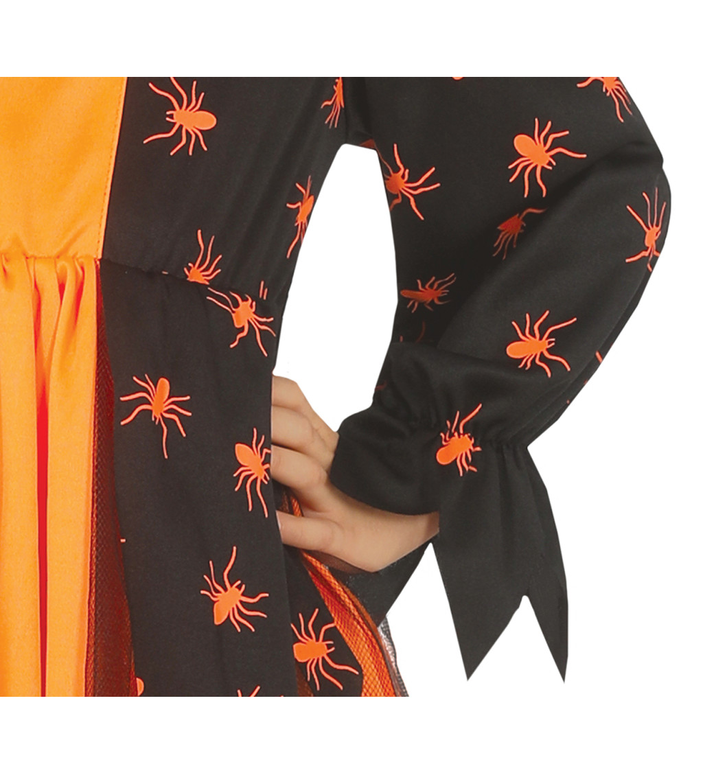 Kostým pro čarodějky – Dětský, pavoučí motiv