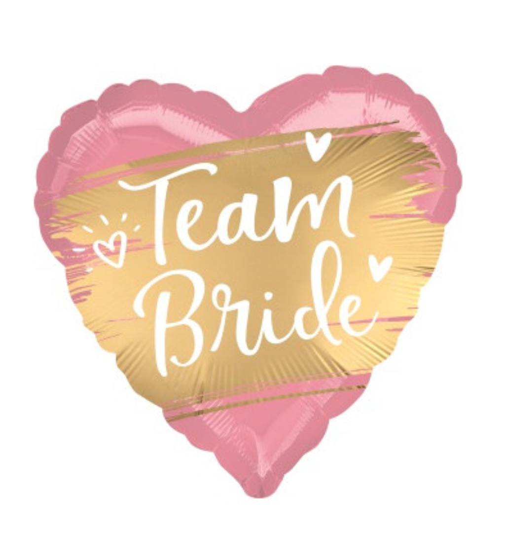 Růžový balónek - team bride