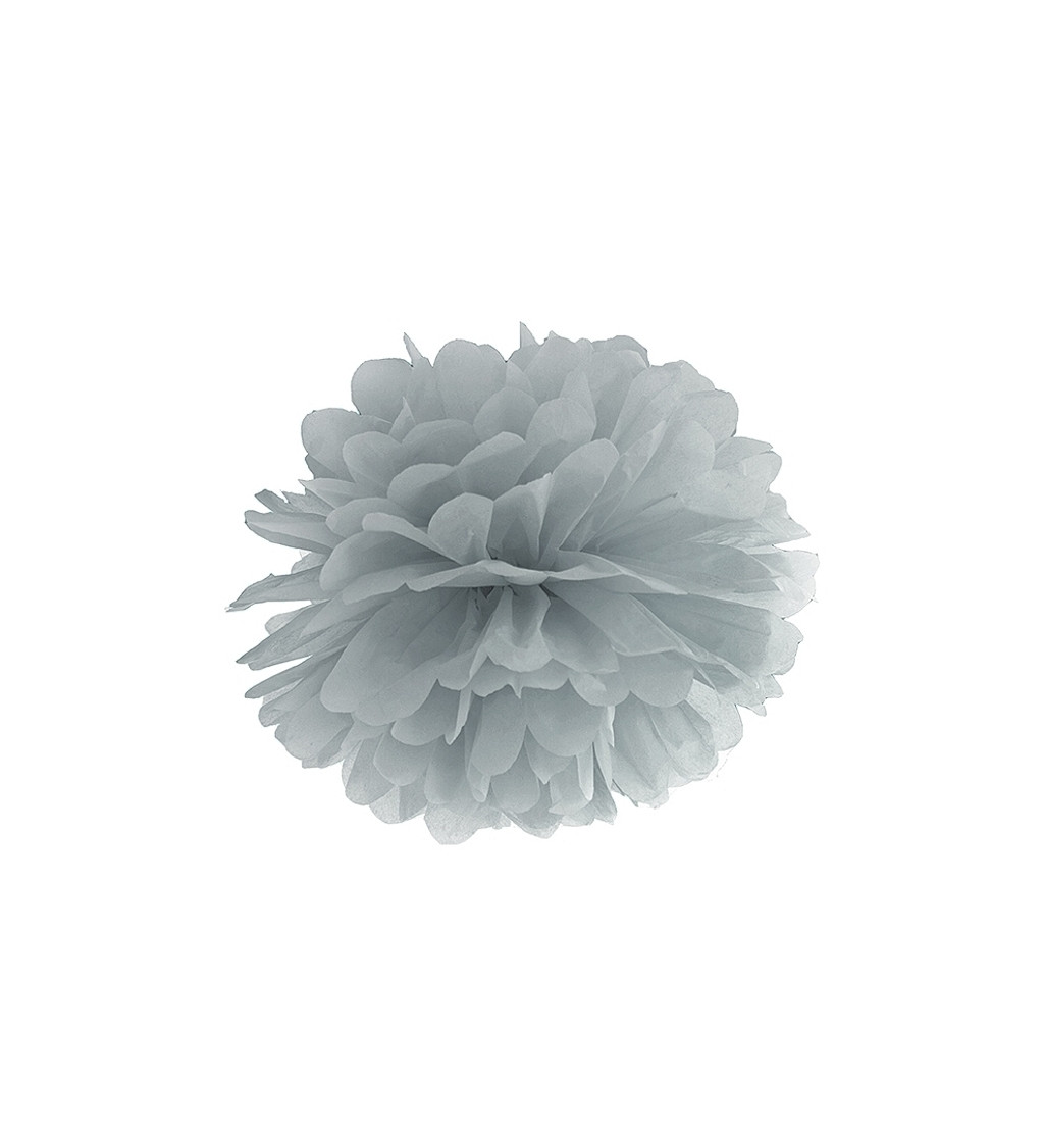 Šedý pompom