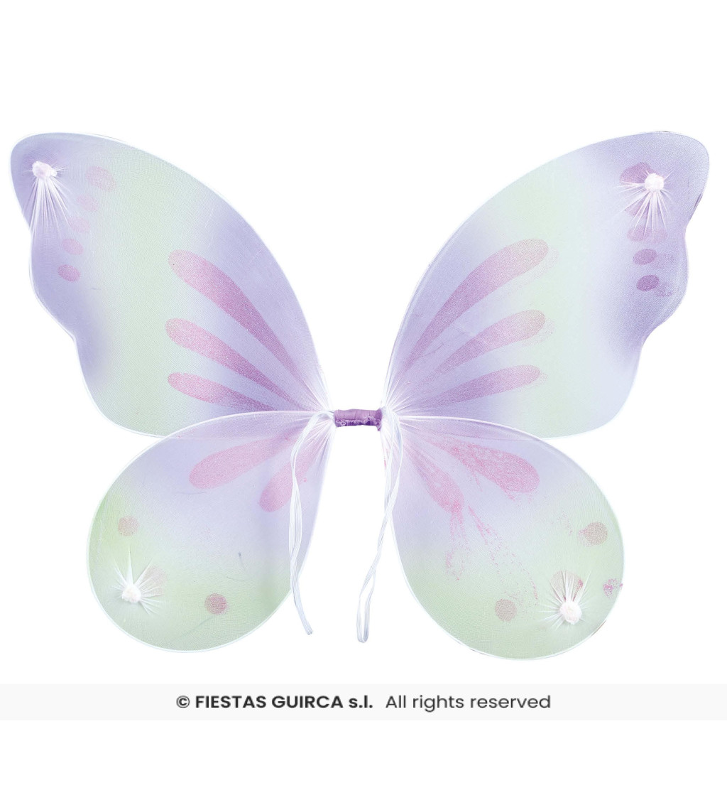 Zeleno-fialová křídla pro vílu