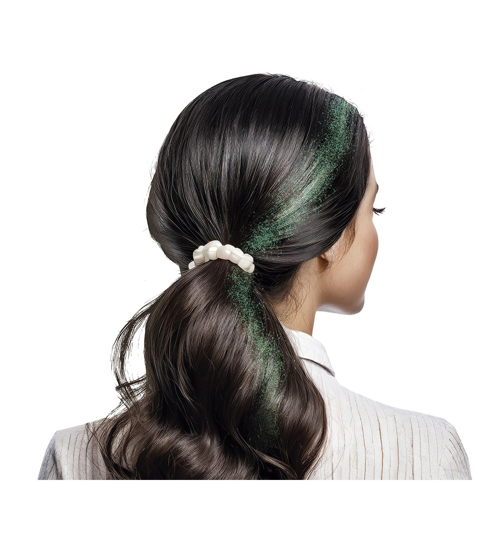 Třpytivý vlasový sprej – zelený