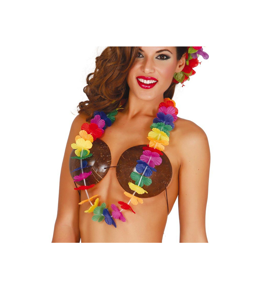 Barevný havajský věnec